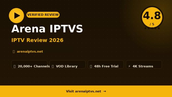 Arena IPTVS Review (2026): Is It Worth It?
