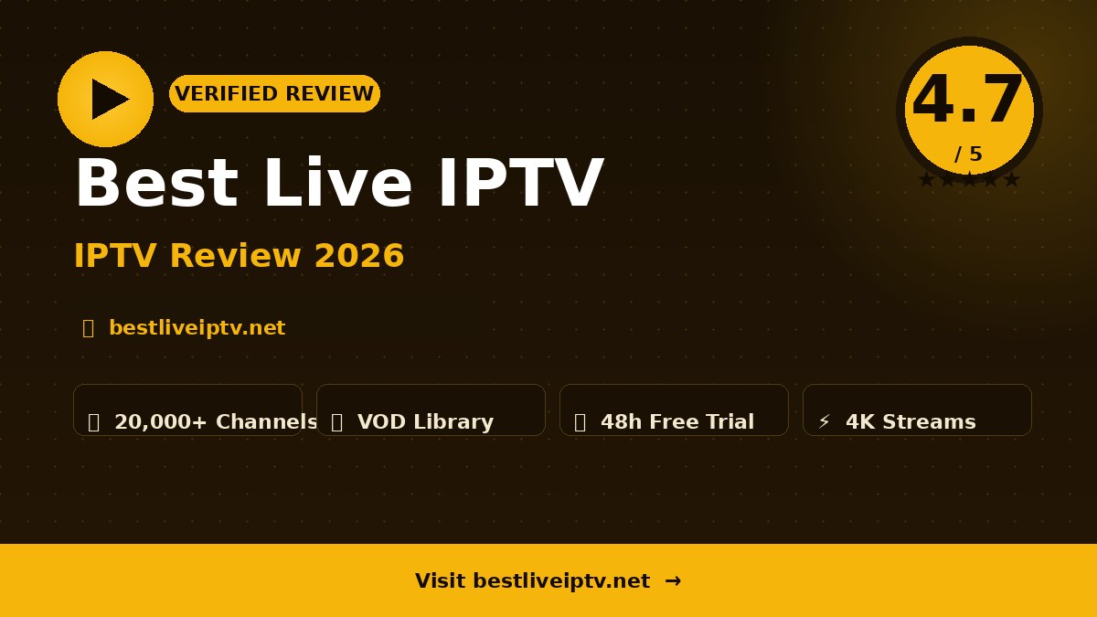 Best Live IPTV Review 2026
