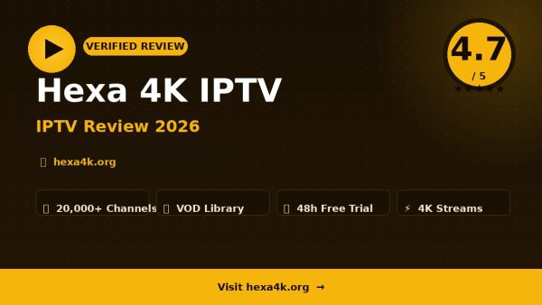 Hexa 4K IPTV Review (2026): Is It Worth It?