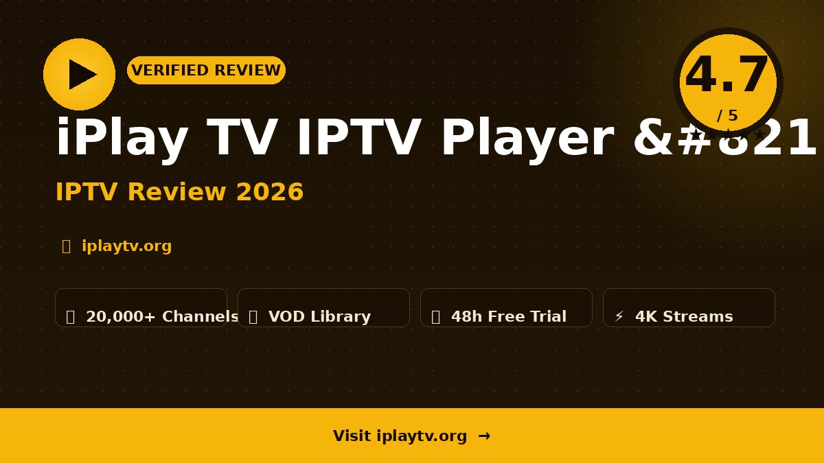 iPlay TV IPTV Player – iPlay TV IPTV Player Review 2026