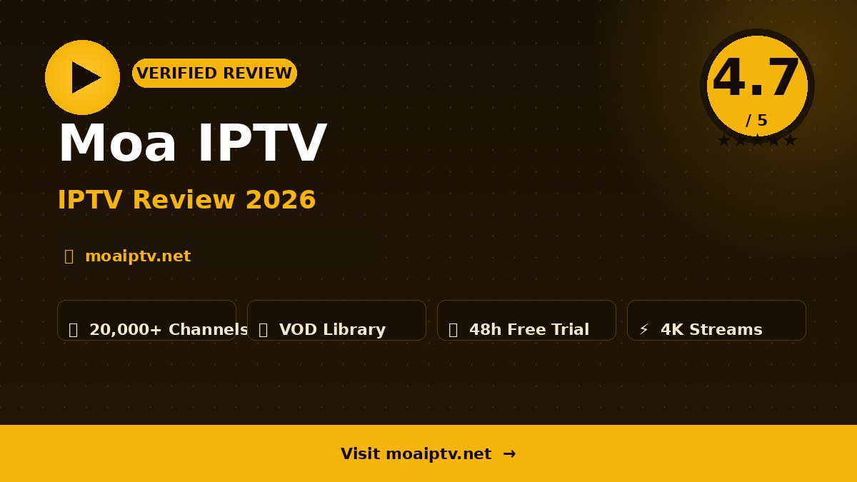 Moa IPTV Review 2026