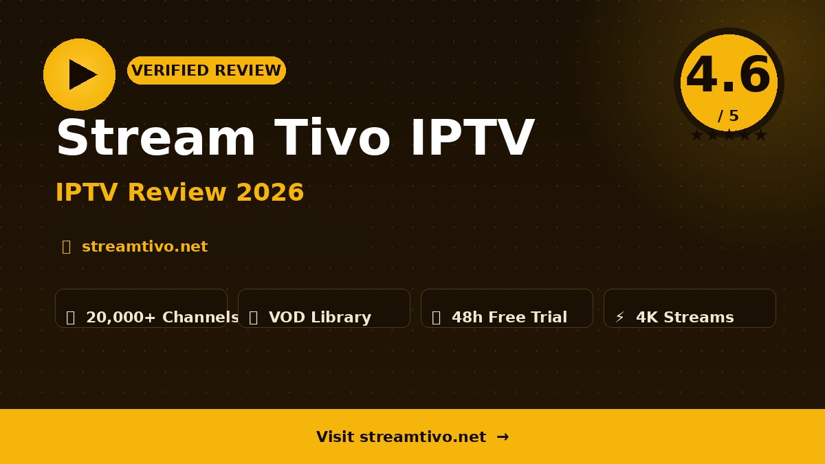 Stream Tivo IPTV Review 2026