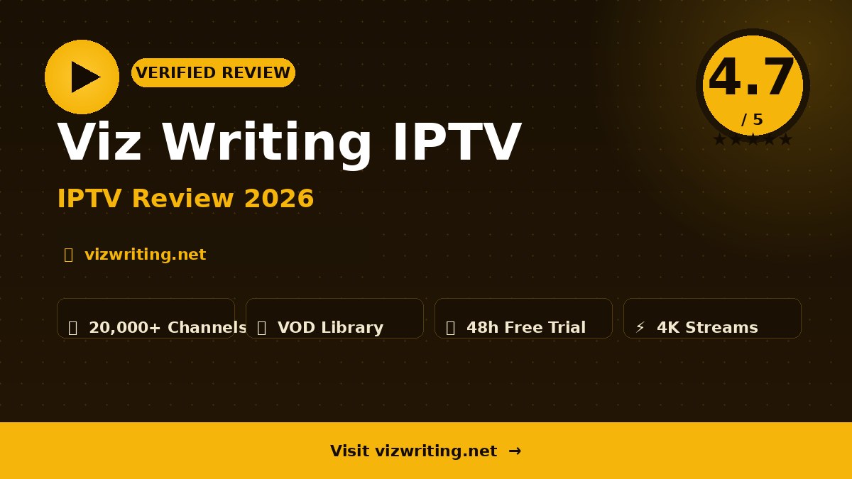 Viz Writing IPTV Review 2026