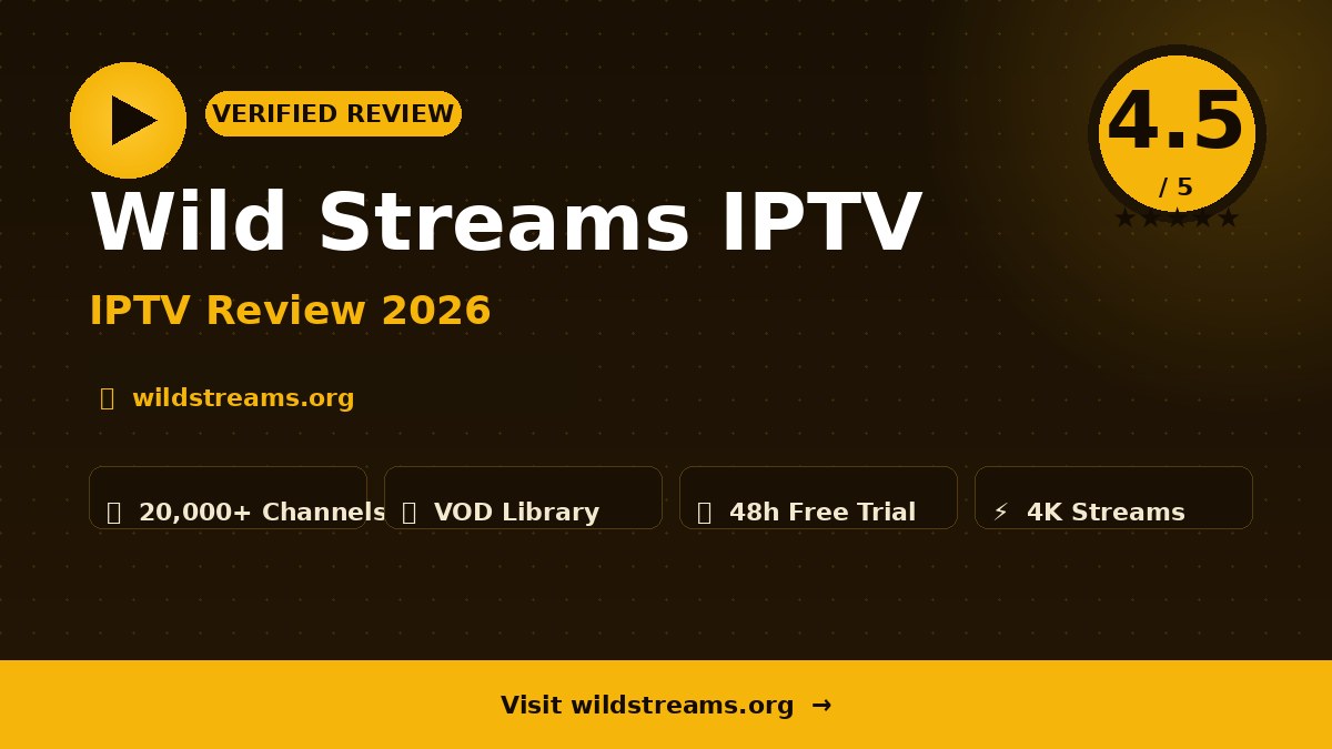 Wild Streams IPTV Review 2026